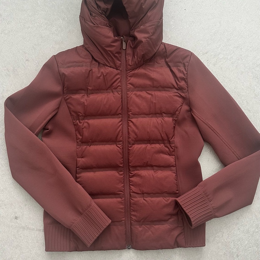 Lululemon Women's Mocha Brown Puffer scuba Jacket